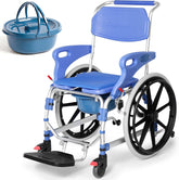 3-in-1 Shower Wheelchair & Commode Chair