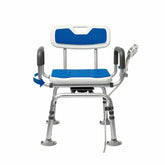 Cold-Proof 360° Swivel Shower Chair with Back And Arms