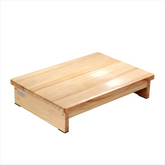3.5" Wooden Half Step with Non-Slip Rubber Feet