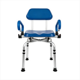 Non-Slip 360° Swivel Shower Chair with Hole And Arms