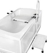 3-in-1 Bathtub Safety Handrail with Step Stool and Seat For Seniors