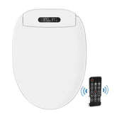 Elongated Intelligent Electric Bidet Toilet Seat with Wireless Remote