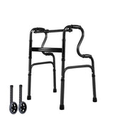 Dual Mode Lightweight Foldable Upright Rollator Walker for Seniors