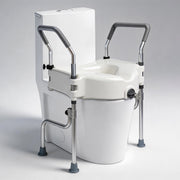Adjustable 4.5″ Raised Toilet Seat with Arms and Legs