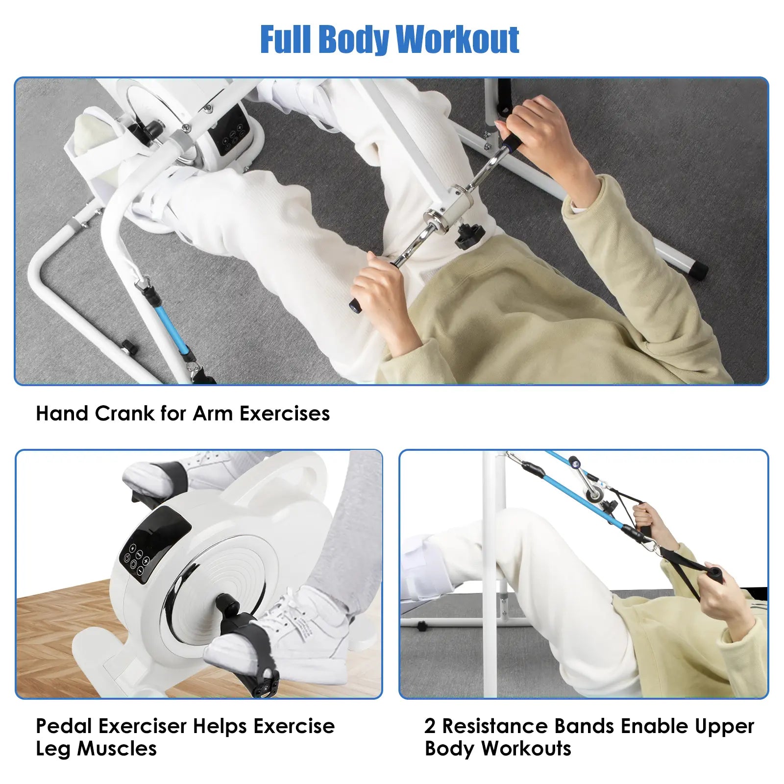 Adjustable Electric Bed Leg Exercises Equipment for Elderly