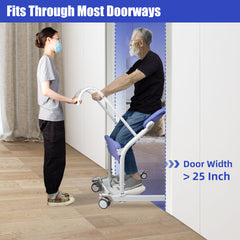 Sit-to-Stand Manual Patient Lift with Adjustable Base