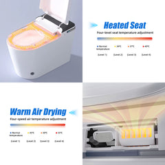 Elegant Luxury Elongated Smart Bidet Toilet