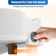 Adjustable 4.5″ Raised Toilet Seat with Arms and Legs