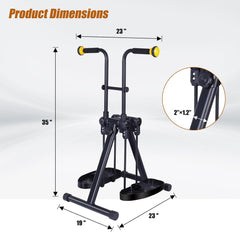 Folding Arm and Leg Pedal Exerciser, Adjustable Resistance, Bike Pedal Exerciser While Sitting Physical Therapy, with Anti-Slip & Shock Absorbing Sucker