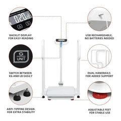 USB Rechargeable Scale for Clinics & Eldercare
