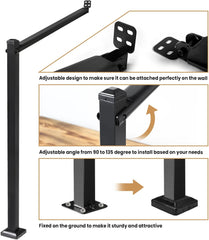 Versatile Prefab Multi-Step Outdoor Stairs with Handrails