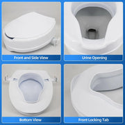 Raised Toilet Seat with Cover