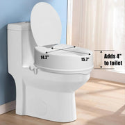 Raised Toilet Seat with Cover