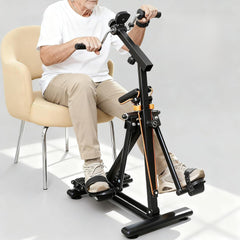Folding Adjustable Arm and Leg Pedal Exerciser for Seniors