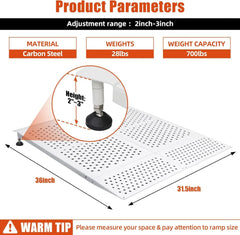 Carbon Steel Door Threshold Ramp for Wheelchair & Doorways