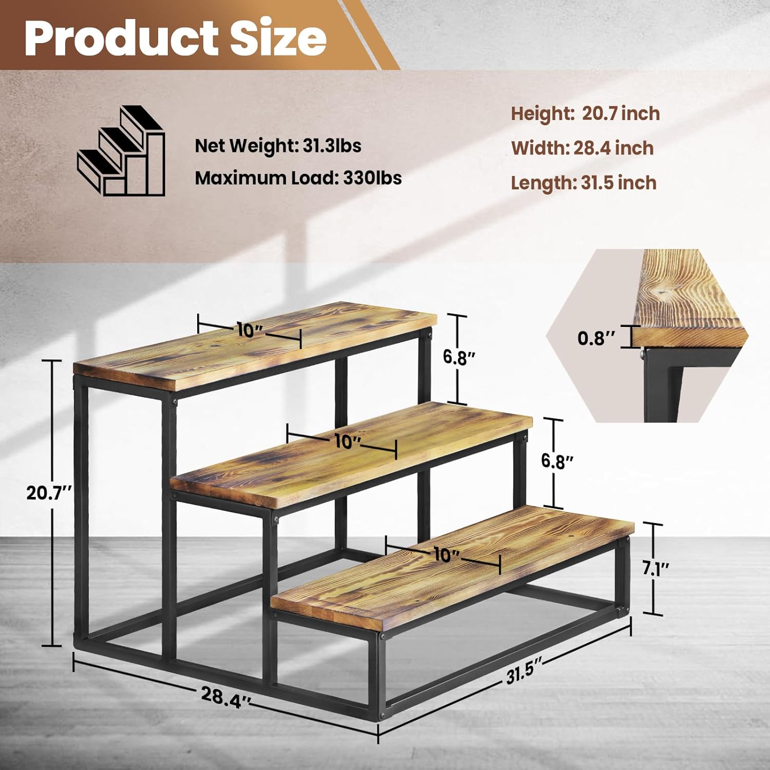 Garage Steps, Prefab Stairs for Permanent Installation, Not The Portable/Light Weight Alternatives, Hot Tub Stairs, Prefab Outdoor Wood Stairs for Home, Porch Steps