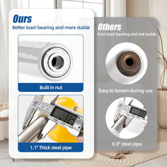 16x16 Inch L-Shaped Heavy Duty Non-Slip Wall Mount Handicap Grab Bar
