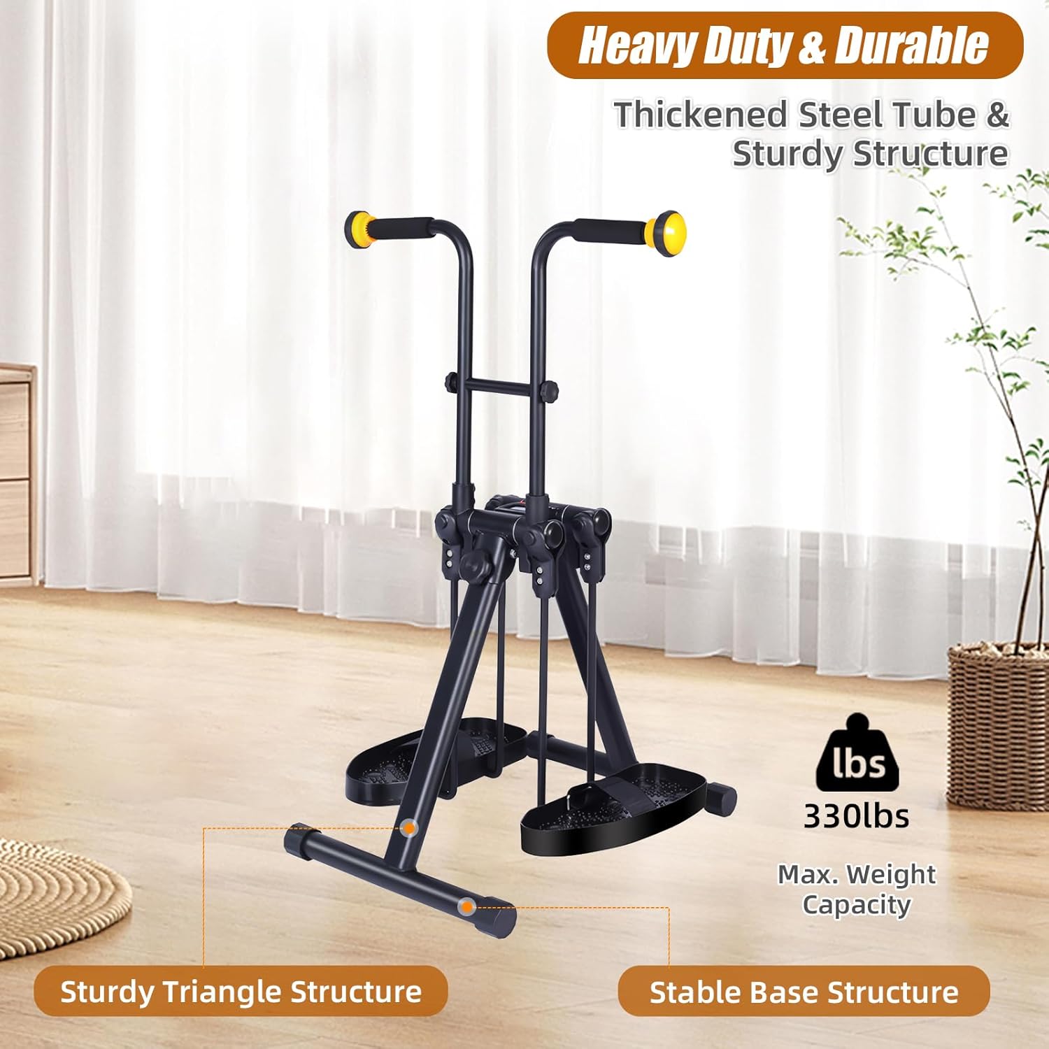 Folding Arm and Leg Pedal Exerciser, Adjustable Resistance, Bike Pedal Exerciser While Sitting Physical Therapy, with Anti-Slip & Shock Absorbing Sucker