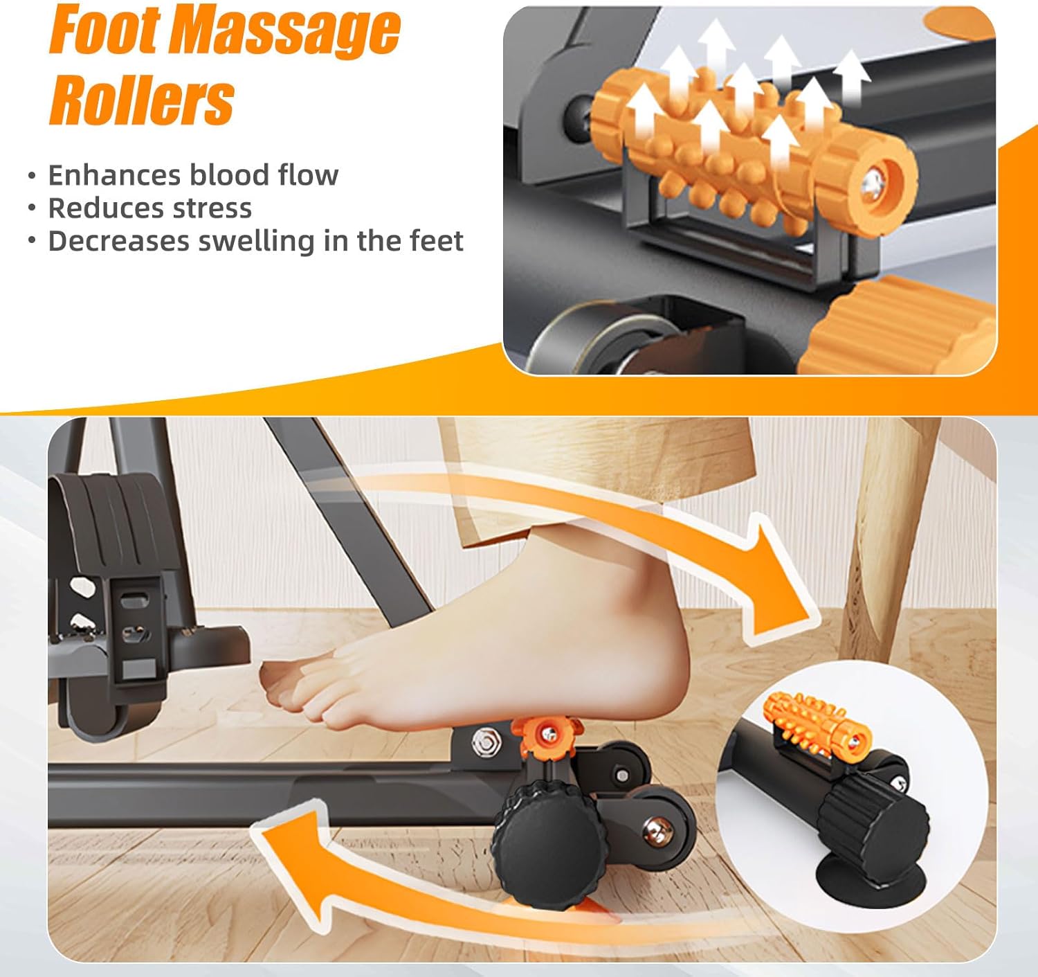 Arm and Leg Folding Pedal Exerciser for Senior, Adjustable Resistance, Physical Therapy, with Anti-Slip & Shock Absorbing Sucker