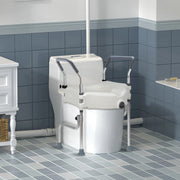 Adjustable 4.5″ Raised Toilet Seat with Arms and Legs