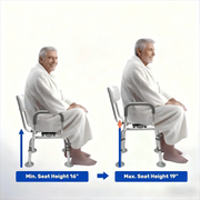 Swivel Shower Chair with Back And Arms
