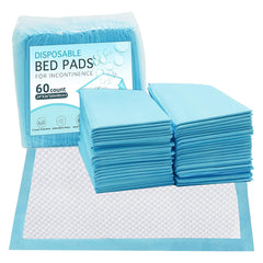 Disposable Bed Pads for Incontinence 24"x36"-60 Count Chucks Pads Disposable Adult ,Ultra Absorbent 45g Bulk Heavy Duty Bed Pads Incontinence ,Disposable Diaper Changing Pads ,Pee Pads Extra Large