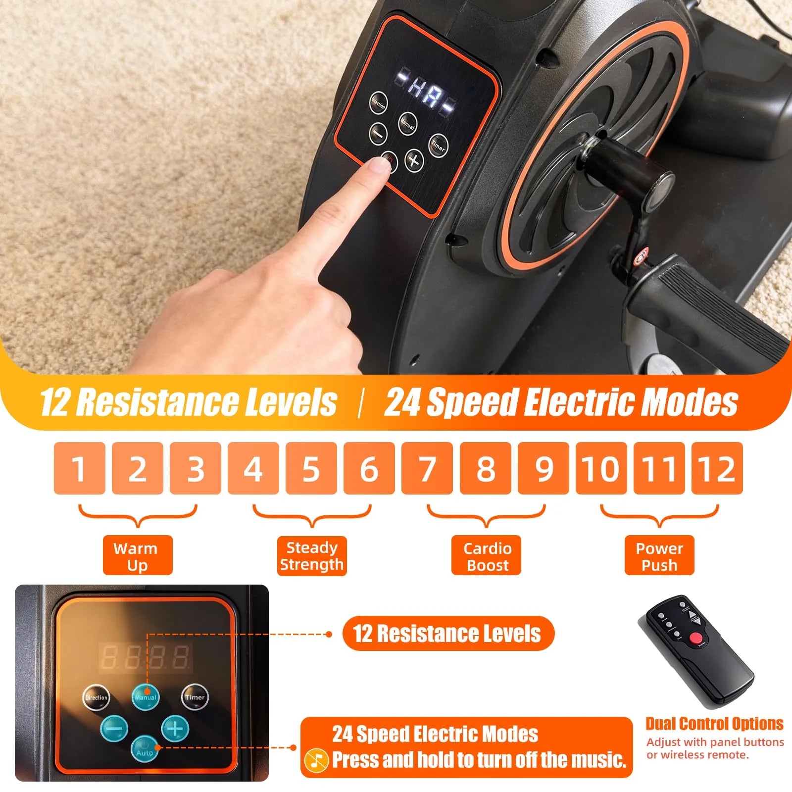 Motorized Arm & Leg Pedal Exerciser for Seniors