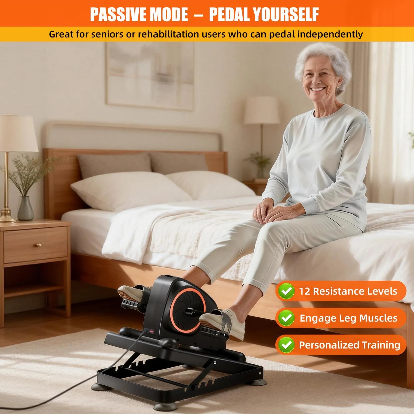 Motorized Arm & Leg Pedal Exerciser for Seniors