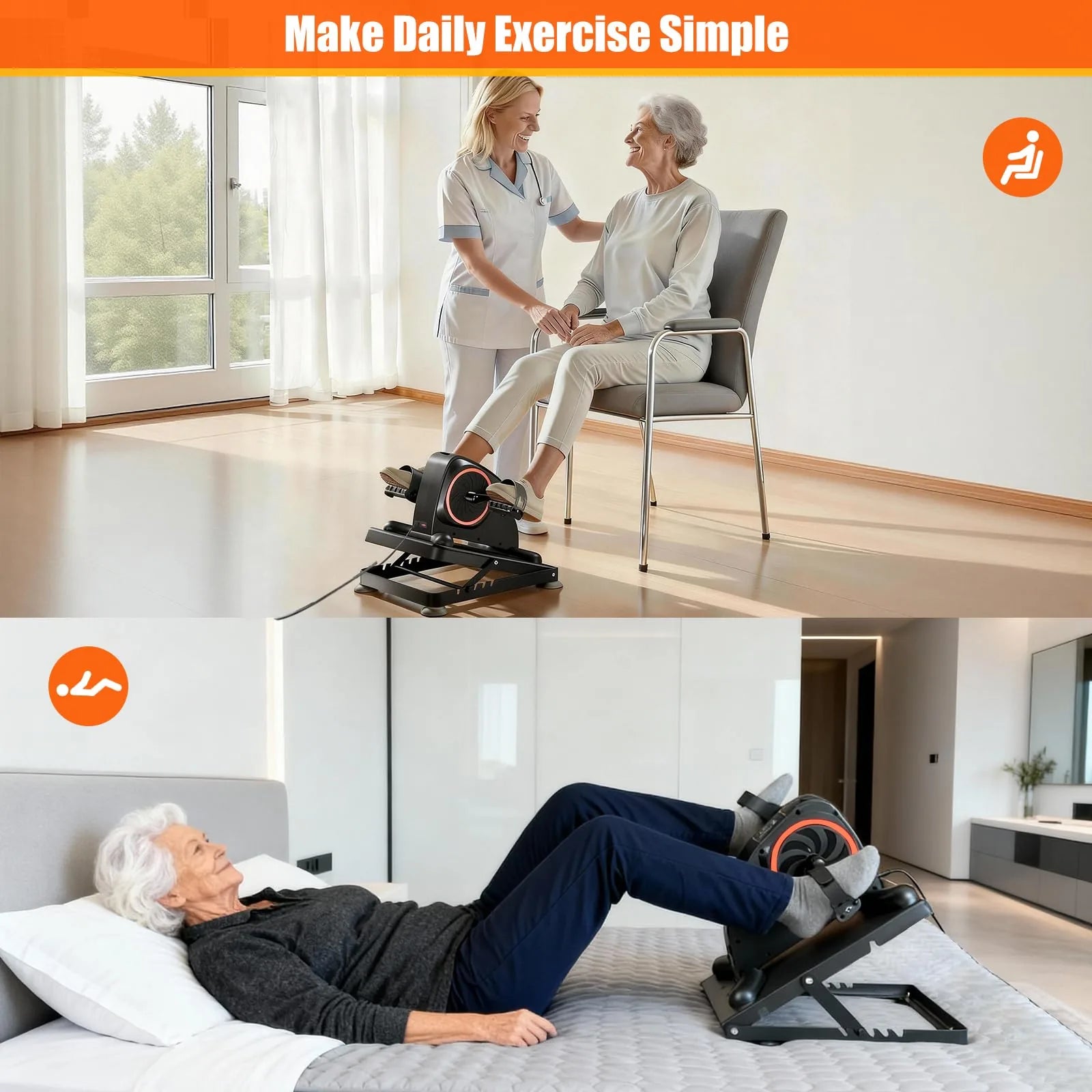 Motorized Arm & Leg Pedal Exerciser for Seniors
