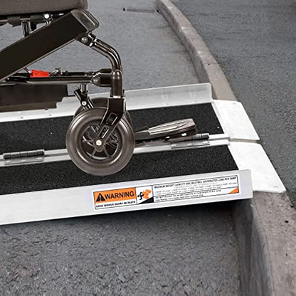 Multi Fold Anti-Slip Portable  Aluminum Ramps for Wheelchairs