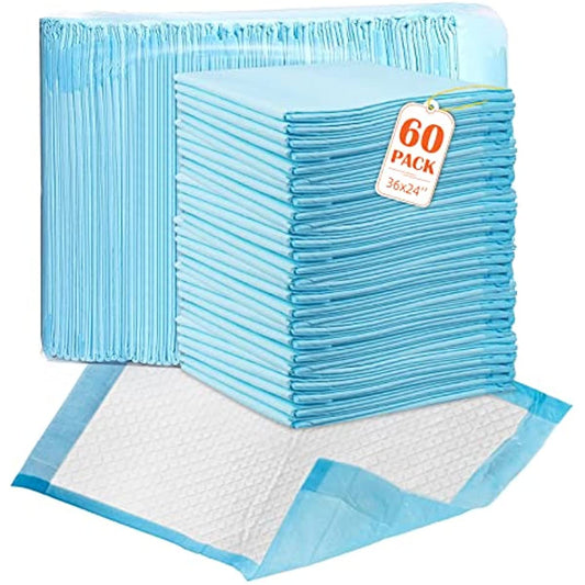 24'x36' 60 Count Disposable Bed Pads for Incontinence